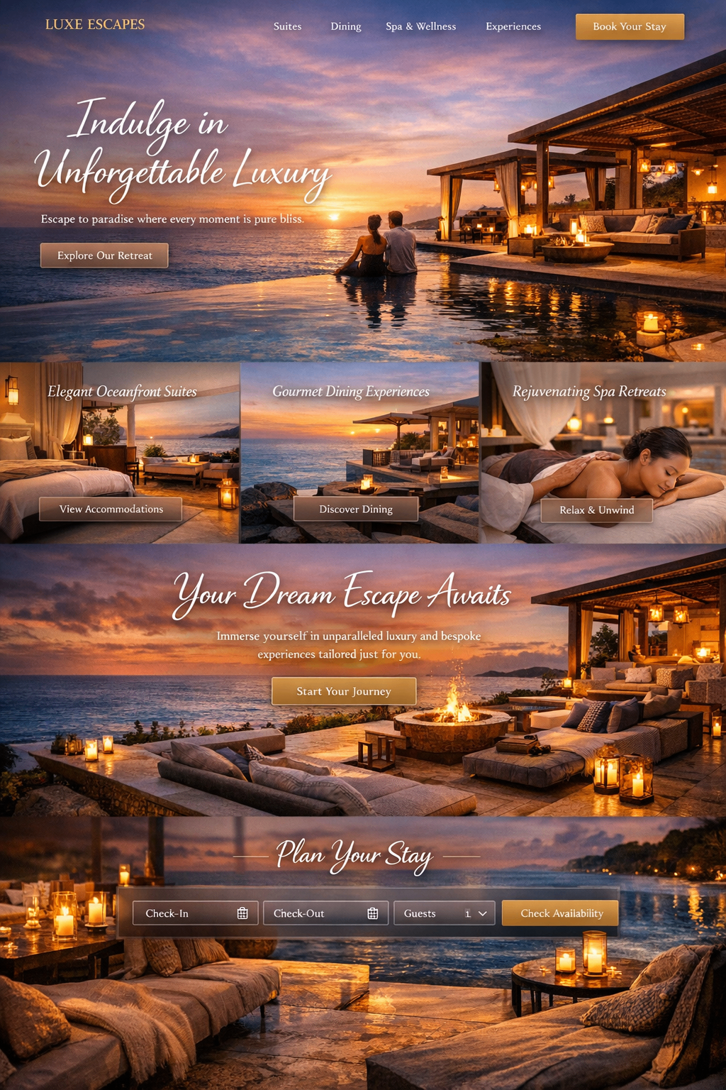 Hospitality and lifestyle website